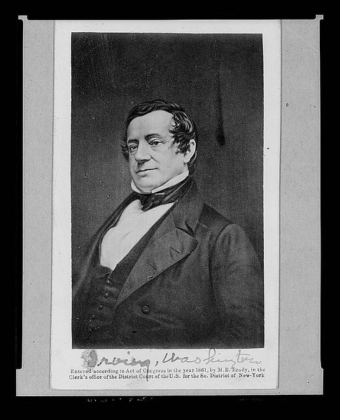 Washington Irving (by M.B. Brady, Public Domain) Washington Irving (by M.B. Brady, Public Domain)