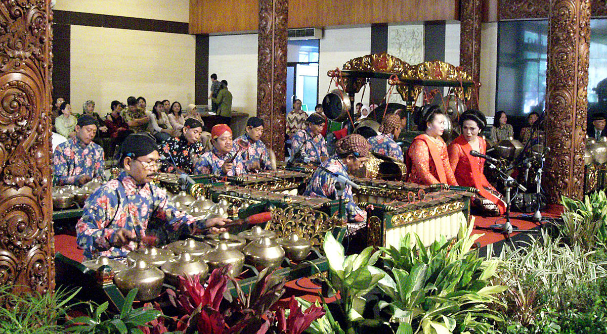Javanese Gamelan Ensemble during a traditional Javanese Wedding Ceremony