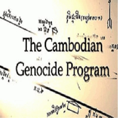 Image of text from the website reading The Cambodian Genocide Program