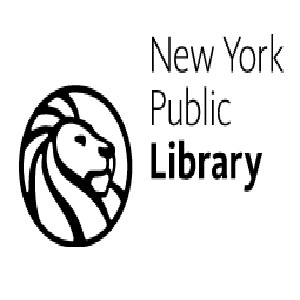 New York Public Library logo of a lion in a circle