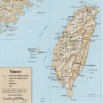 Detail: Map of Taiwan