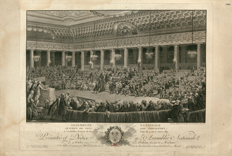 Engraving of image of important event to the Revolution 