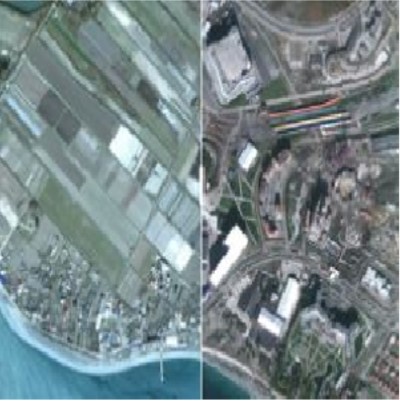 Image of a Juxtapose map showing land in 2005 vs 2013