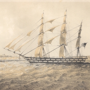 Image of a slave trading vessel