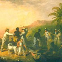 Painting of a slave sale